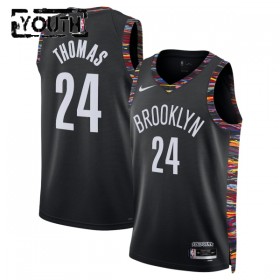 Maillot Basket Enfant Brooklyn Nets Cam Thomas 2025-26 Nike City Edition Noir Swingman